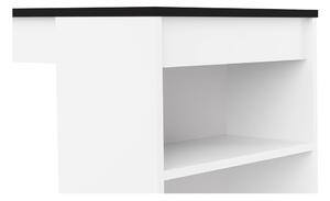 Bijeli barski stol s crnom pločom 115x50 cm Aravis - TemaHome