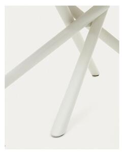 Bijeli proširiv blagovaonski stol sa staklenom pločom stola 100x130 cm Yodalia – Kave Home