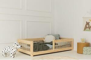 Dječji krevet od masivnog bora 80x140 cm u prirodnoj boji Mila CPW – Adeko