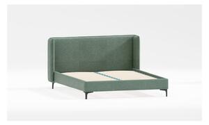 Zeleni tapecirani krevet s podnicom 90x200 cm Basti – Ropez