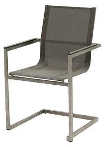 Smeđa metalna vrtna stolica Sienna – Garden Pleasure