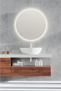 Zidno ogledalo s osvjetljenjem ø 60 cm Luna – Mirrors and More