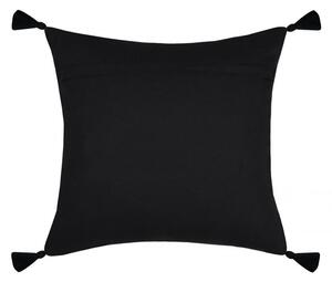 Bijelo-crni pamučni jastuk KINOGI 40x40 cm