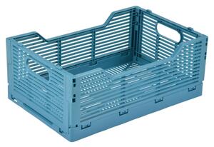 Plava plastična kutija za pohranu 40x30x17 cm – Homéa
