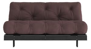 Tamno smeđa sklopiva sofa 160 cm Roots Black Night – Karup Design