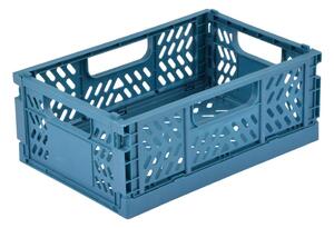 Plava plastična kutija za pohranu 21x14.5x8 cm – Homéa