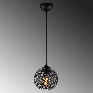 Crna viseća svjetiljka s metalnim sjenilom ø 17 cm Fellini – Opviq lights