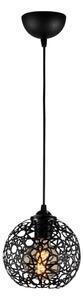 Crna viseća svjetiljka s metalnim sjenilom ø 17 cm Fellini – Opviq lights