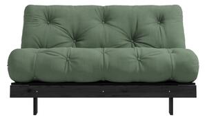 Zelena sklopiva sofa 140 cm Roots Black Night – Karup Design