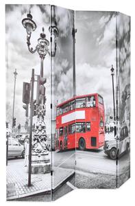 VidaXL Sklopiva sobna pregrada 160 x 170 cm slika londonskog autobusa