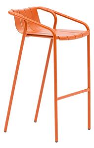 Narančaste metalne vrtne barske stolice u setu 2 kom Fleole – Ezeis