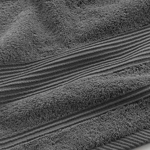 Tamno sivi pamučni ručnik od frotira 90x150 cm Tendresse – douceur d'intérieur