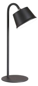 Crna LED stolna lampa s metalnim sjenilom (visina 34 cm) Voet – Fischer & Honsel