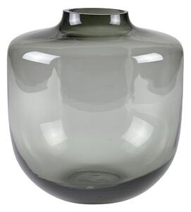 Siva staklena vaza (visina 21 cm) Daun – Villa Collection