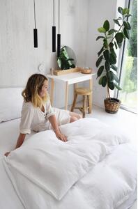 Bijela posteljina za bračni krevet od muslina 200x200 cm Plain Muslin – Butter Kings