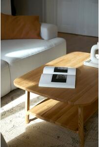 Stolić za kavu od punog hrasta u prirodnoj boji 60x100 cm Twig – The Beds
