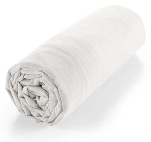 Bijela plahta s gumom od organskog pamuka 180x200 cm Biolina – douceur d'intérieur