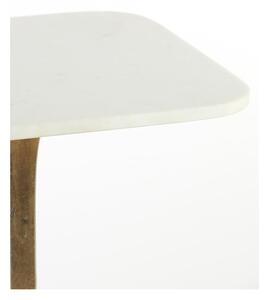 Pomoćni stol s pločom stola u mramornom dekoru ø 45 cm Rickerd – Light & Living