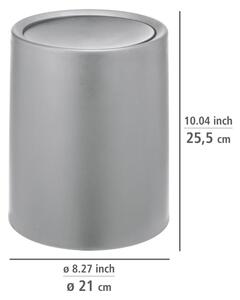 Siva plastična kanta za smeće 6 l Atri – Wenko
