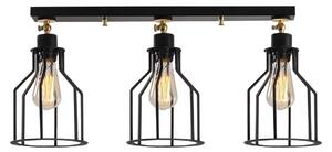 Crna/u zlatnoj boji stropna svjetiljka s metalnim sjenilom ø 17 cm Alacati – Opviq lights