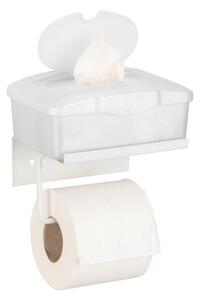 Bijeli metalni samoljepljiv/s policom držač toaletnog papira Desulo – Wenko