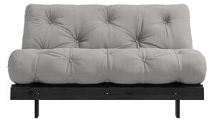 Siva sklopiva sofa 140 cm Roots Black Night – Karup Design