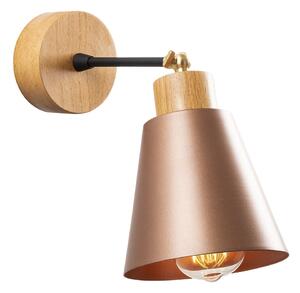 Zidna lampa u bakrenoj boji/u prirodnoj boji ø 14 cm Manavgat – Opviq lights