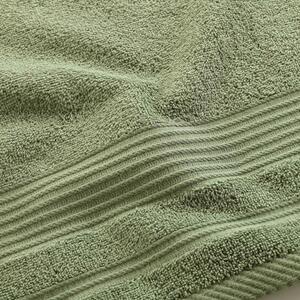 Kaki zeleni pamučni ručnik od frotira 50x90 cm Tendresse – douceur d'intérieur
