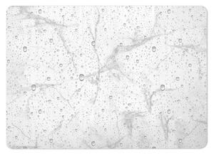 Bijela/siva kupaonska prostirka od dijatomita 50x70 cm Aqua – douceur d'intérieur