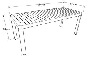 Vrtni stol aluminijski 82x134 cm Calypso – Ezeis