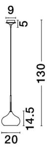 CIOTO VISILICA E14 /IP20/ROSE ZLATNA & BIJELA NL5704802