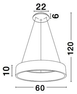 RANDO VISILICA LED 54W/3000K/2124lm/IP20/BIJELA NL6167205