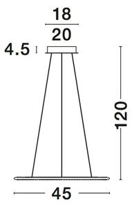 LIVORNO VISILICA LED 29W/3000K/2010lm/IP20/KROM NL8107402