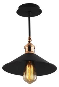 Crna viseća svjetiljka s metalnim sjenilom ø 24 cm Berceste – Opviq lights