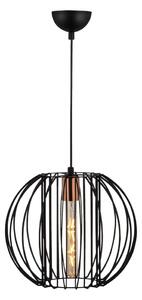 Crna/u brončanoj boji viseća svjetiljka s metalnim sjenilom ø 33 cm Fellini – Opviq lights