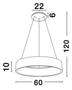 RANDO VISILICA LED 56W/4000K/2124lm/IP20/SIVA NL6167204