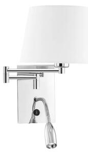 CINGO ZIDNA LAMPA LED & E27 3W/3000K/180lm/IP20/BIJELA -KROM NL6102682