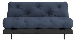 Tamno plava sklopiva sofa 160 cm Roots Black Night – Karup Design