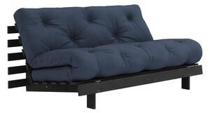 Tamno plava sklopiva sofa 160 cm Roots Black Night – Karup Design