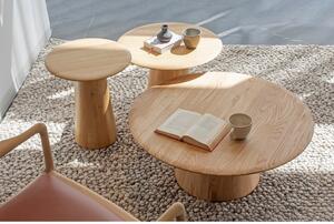 Okrugli pomoćni stol od punog hrasta ø 40 cm Mushroom – Gazzda