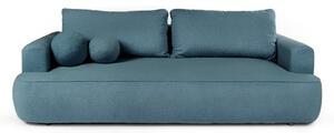 Plava sklopiva sofa od bouclé tkanine 247 cm Quinoa – Bonami Selection