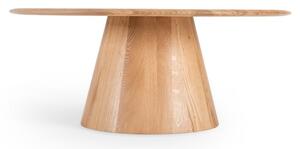 Okrugli stolić za kavu od punog hrasta u prirodnoj boji ø 80 cm Mushroom – Gazzda