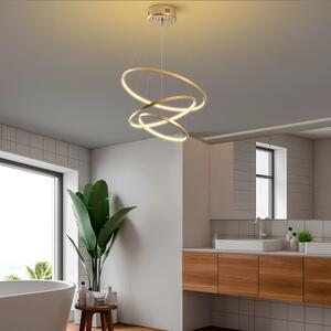 LED viseća svjetiljka u zlatnoj boji ø 50 cm Simit – Opviq lights