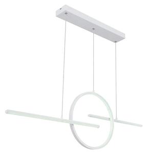 Globo LED viseća svjetiljka Barral (50 W, Bijela, Hladna bijela, D x Š x V: 1.240 x 105 x 1.500 mm)