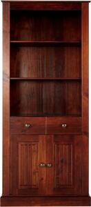 Smeđa biblioteka od masivnog bora 181x31 cm Mille – Støraa