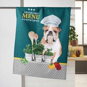 Pamučna kuhinjska krpa 50x70 cm Hot dog – douceur d'intérieur