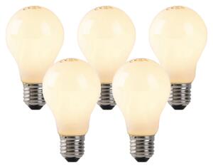 Set od 5 LED žarulja s filamentom u obliku plamena E27 opalno staklo 3W 250lm 2200K