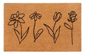 Otirač od kokosovih vlakana 40x70 cm Wildflowers – Hanse Home