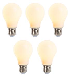 Set od 5 E27 prigušivih LED žarulja A60 mat 5W 380lm
