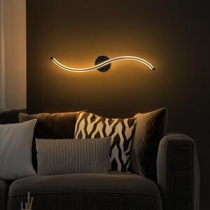 Crna LED zidna lampa Yilan – Opviq lights